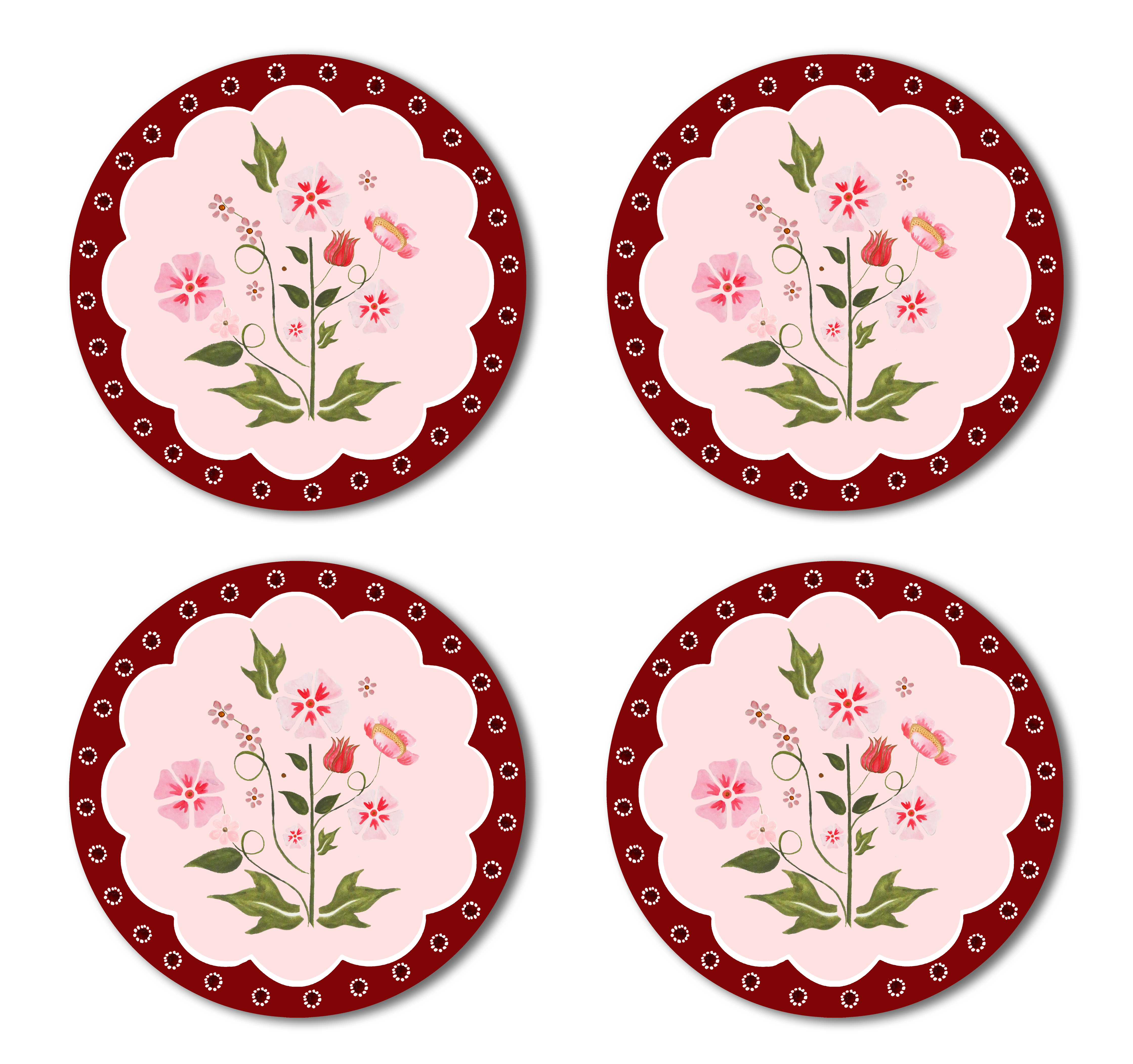 *Spring Folk Floral Placemats