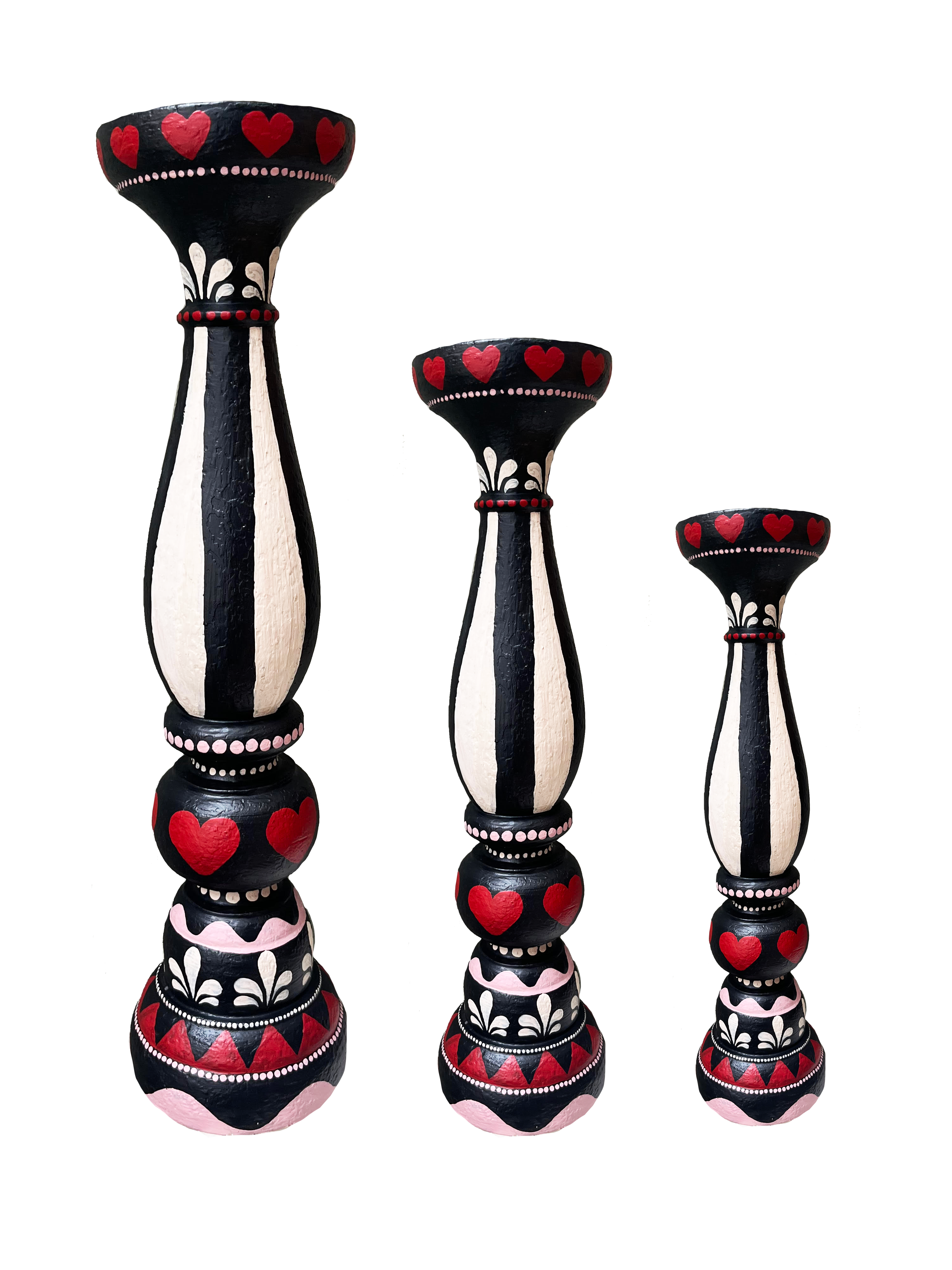 Hand painted Candle Holders