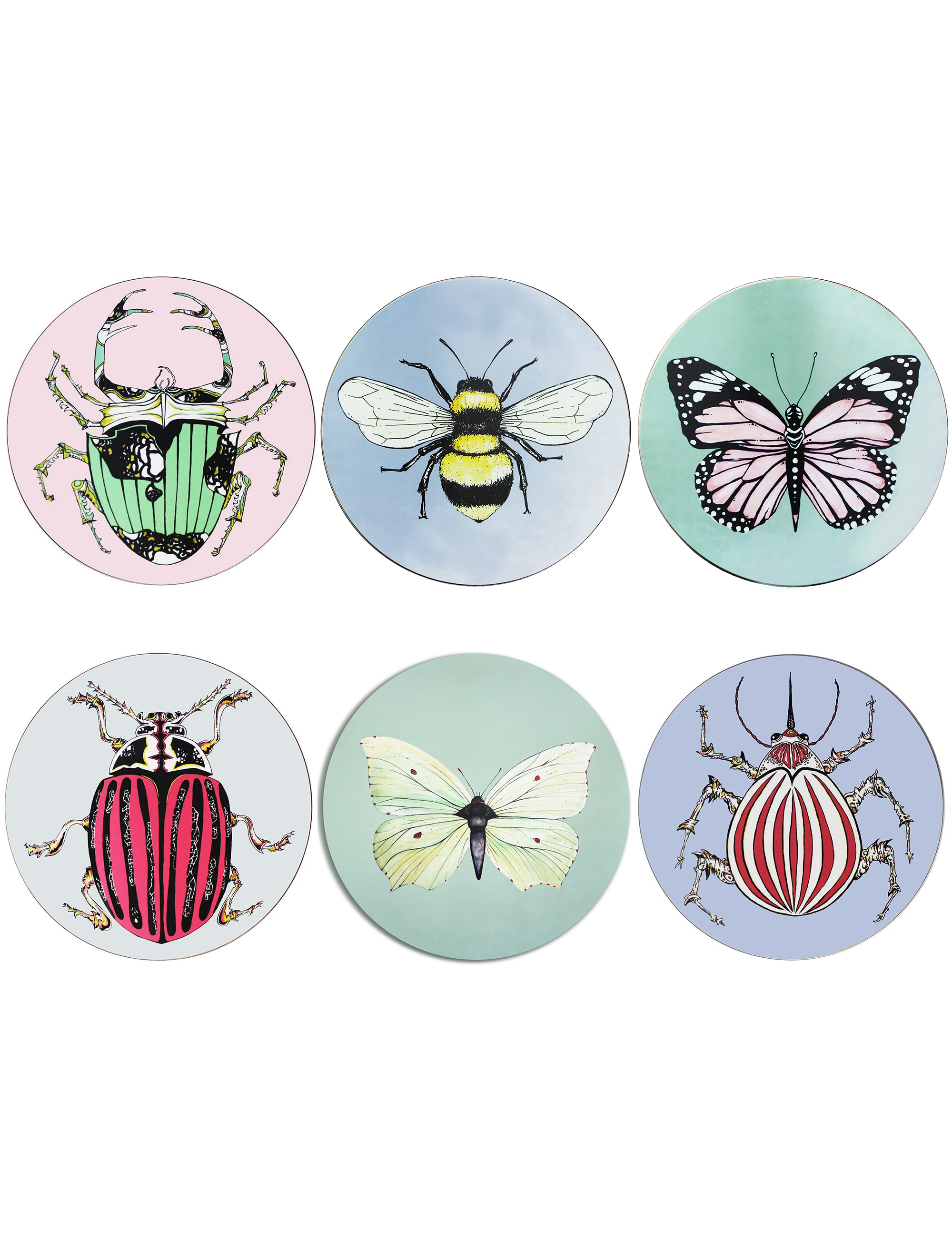 * Bells Beasties Mixed Set of Placemats