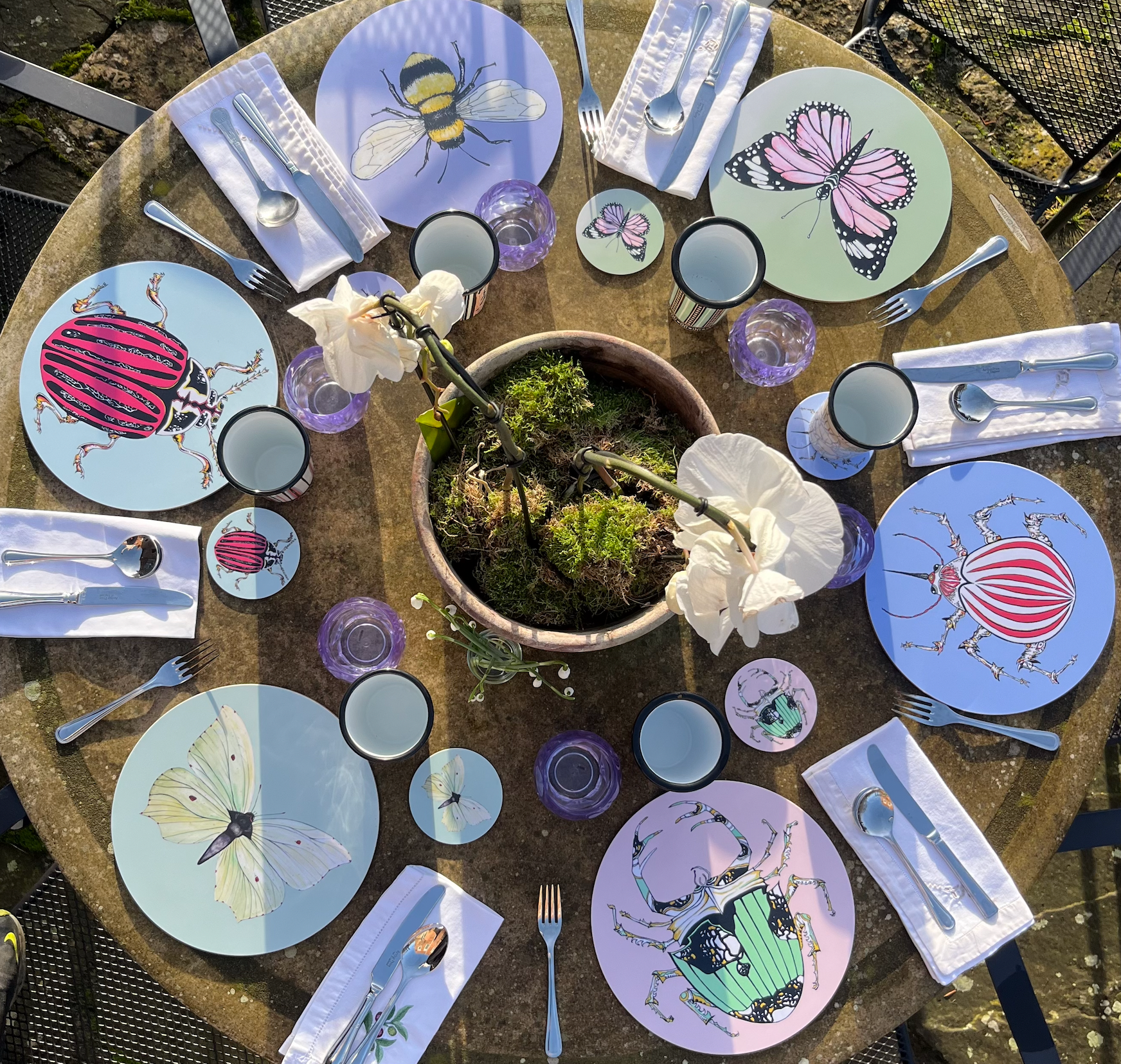 * Bells Beasties Bundle Mixed Set of Placemats, Coasters and Linens
