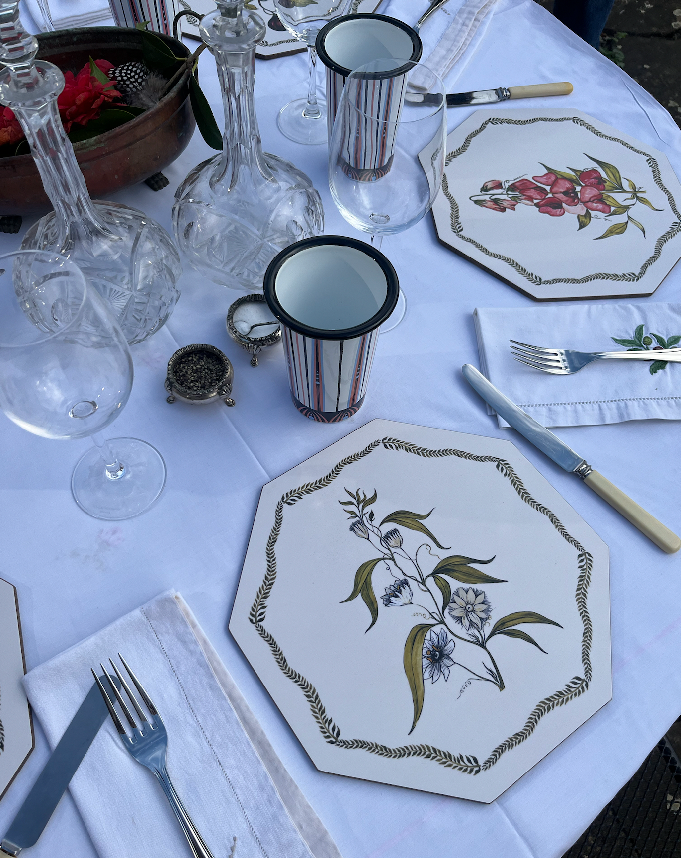 Passion Fruit Flower Hexagon Placemat for Penny Morrison
