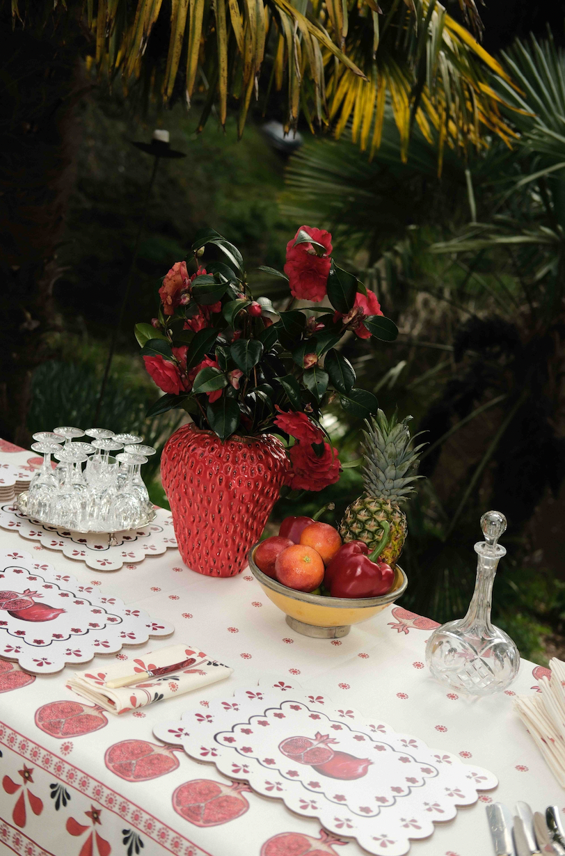 *Pomegranate Table Linen For Penny Morrison