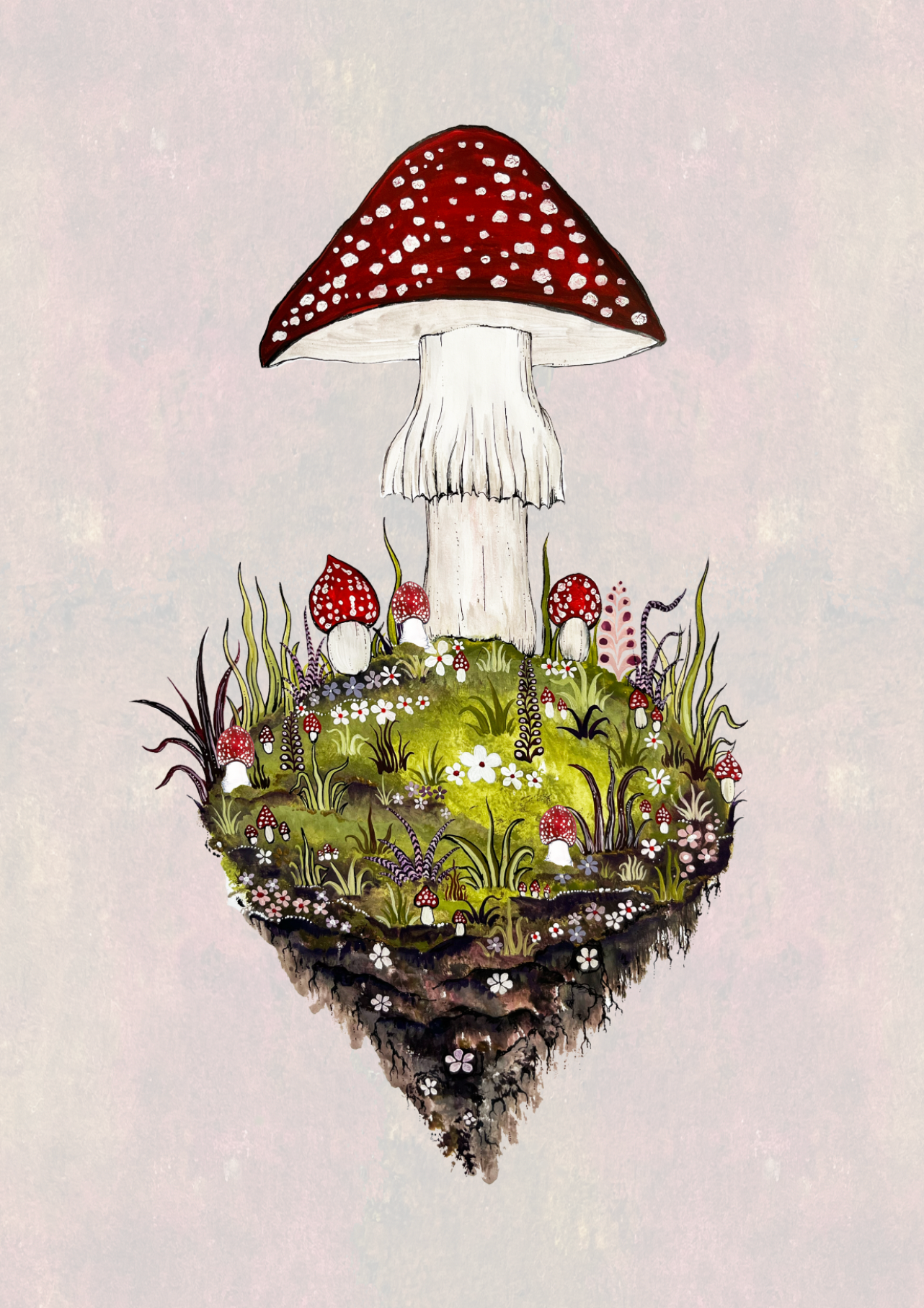 Limited Edition Mushroom Mountain Print