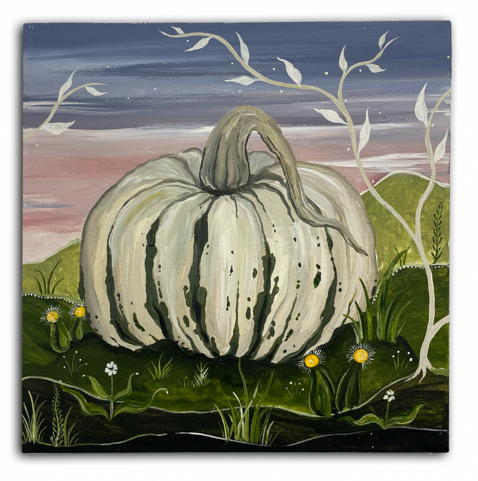 Autumnal Gourds Triptych