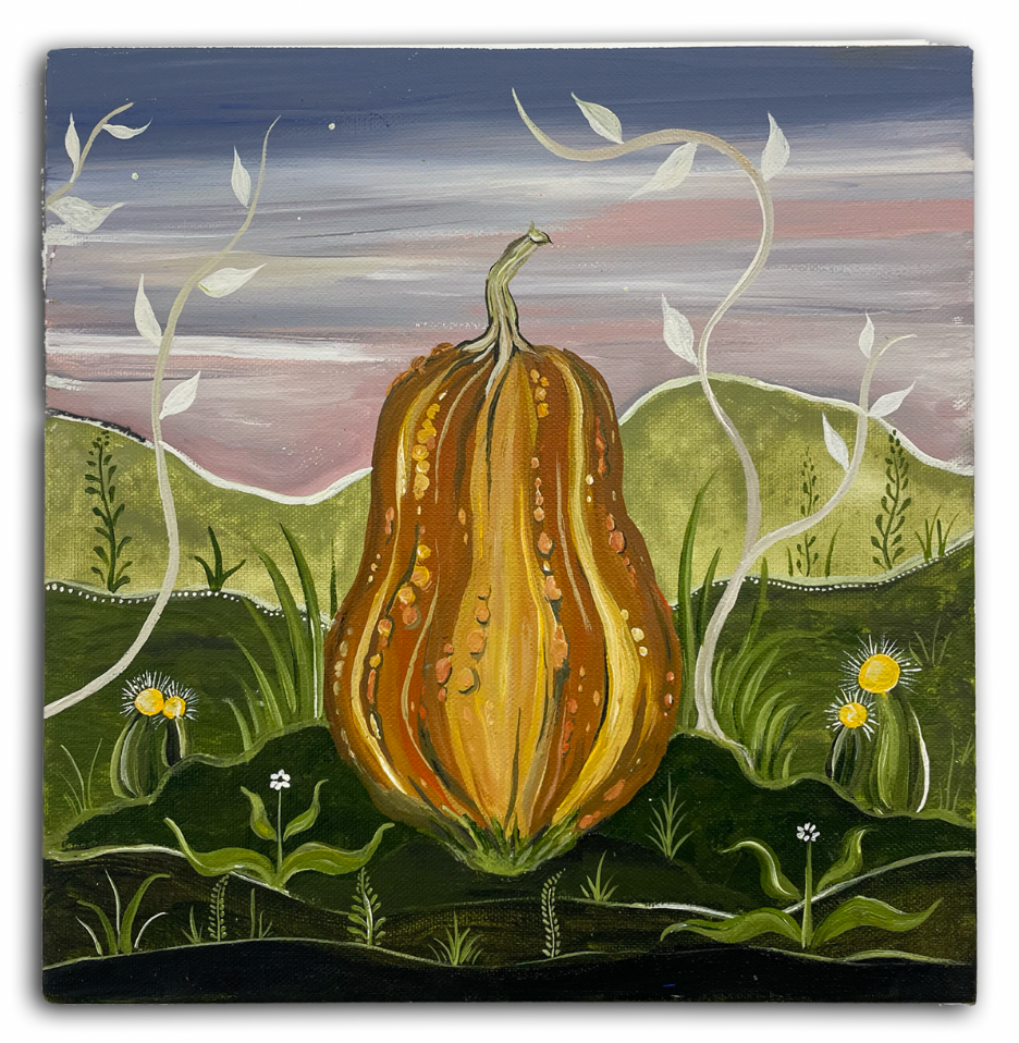 Autumnal Gourds Triptych