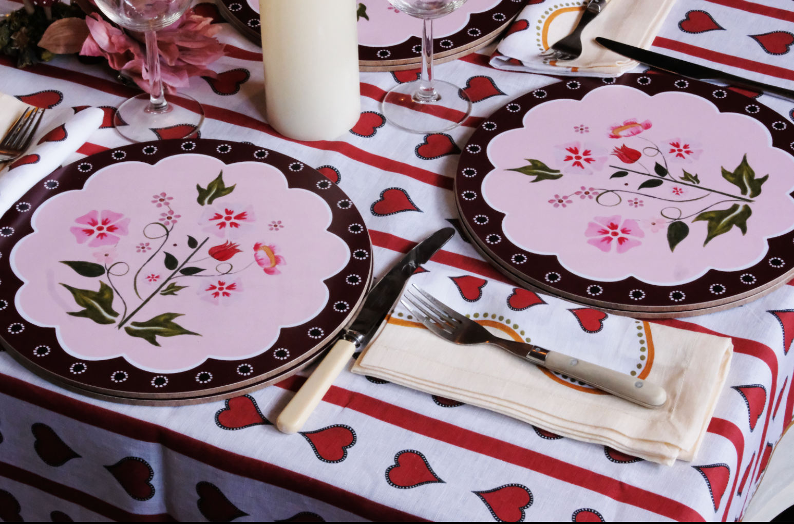 Love Hearts Napkin