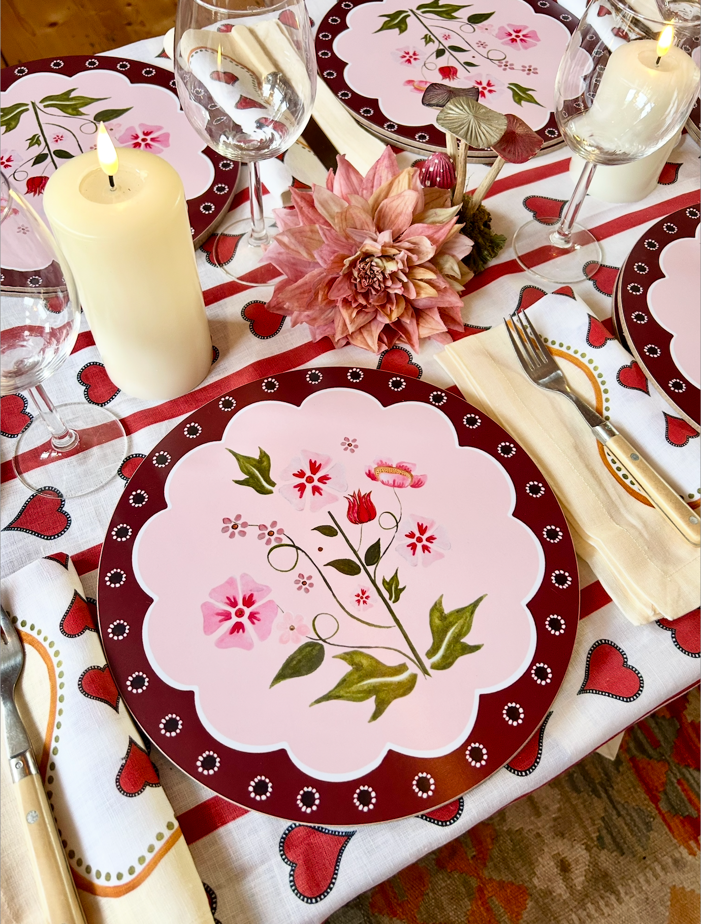 *Spring Folk Floral Placemats