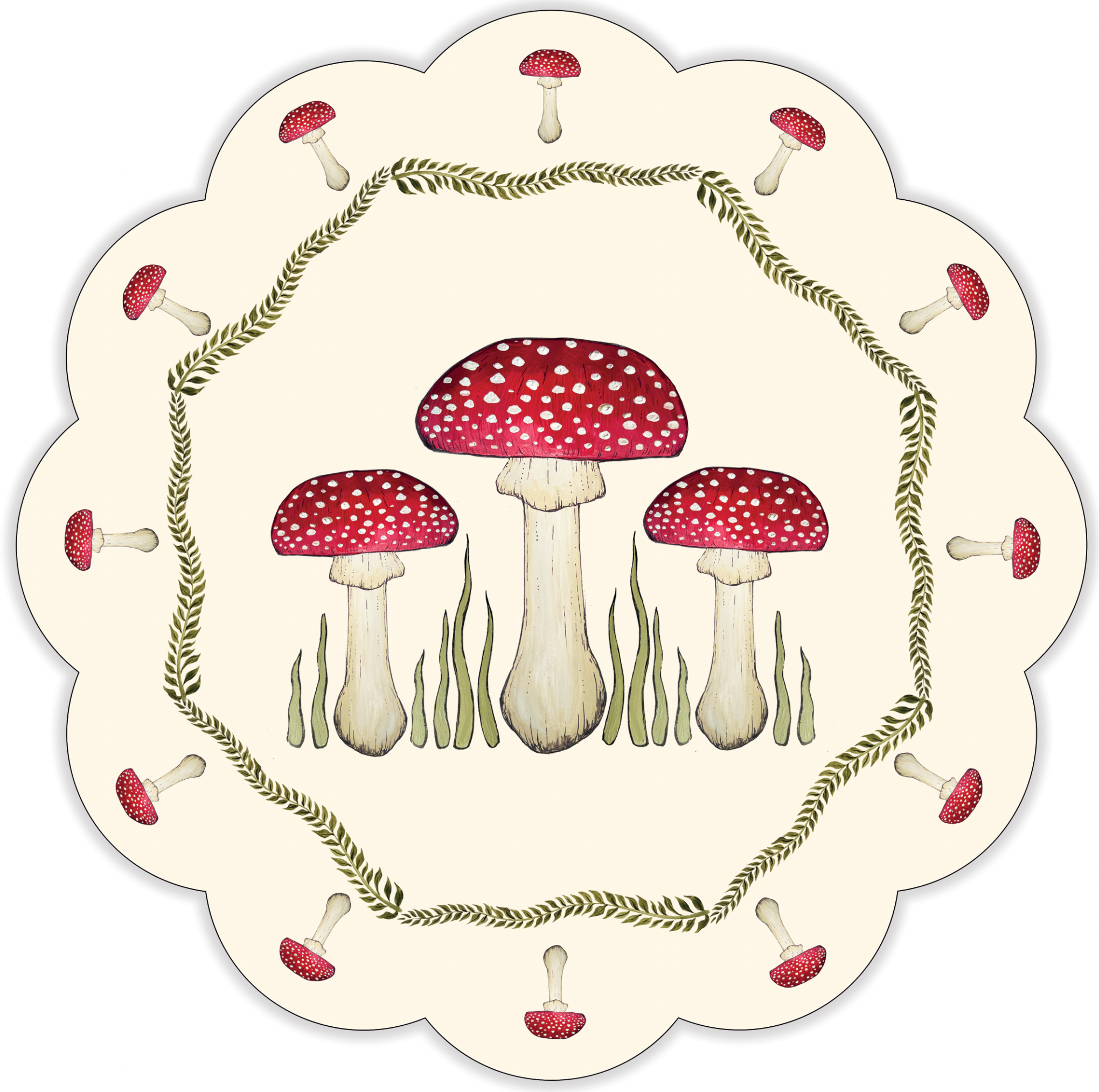 * Mushroom Table Mat