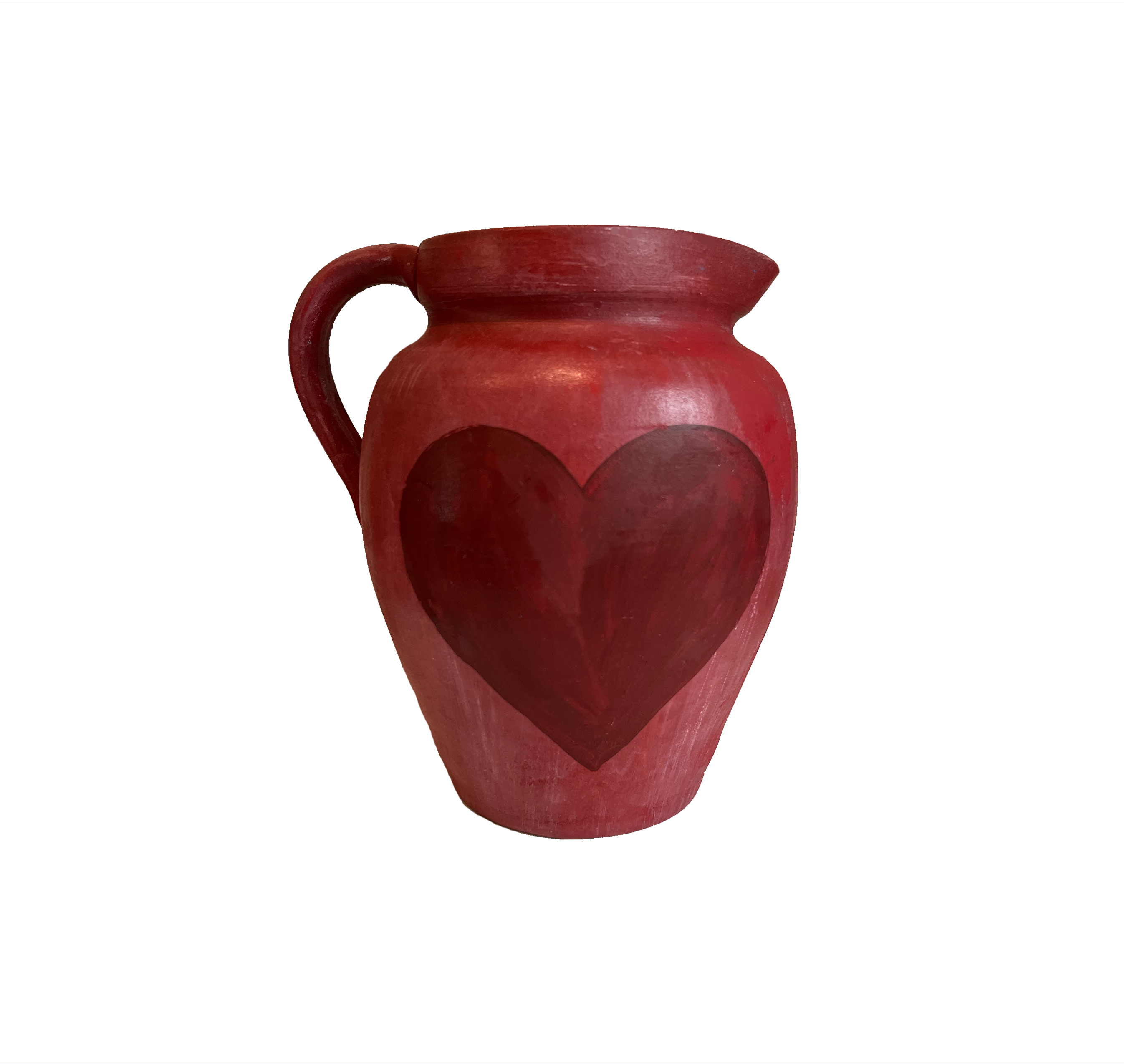 Hand Painted Love Heart Ceramic Jug