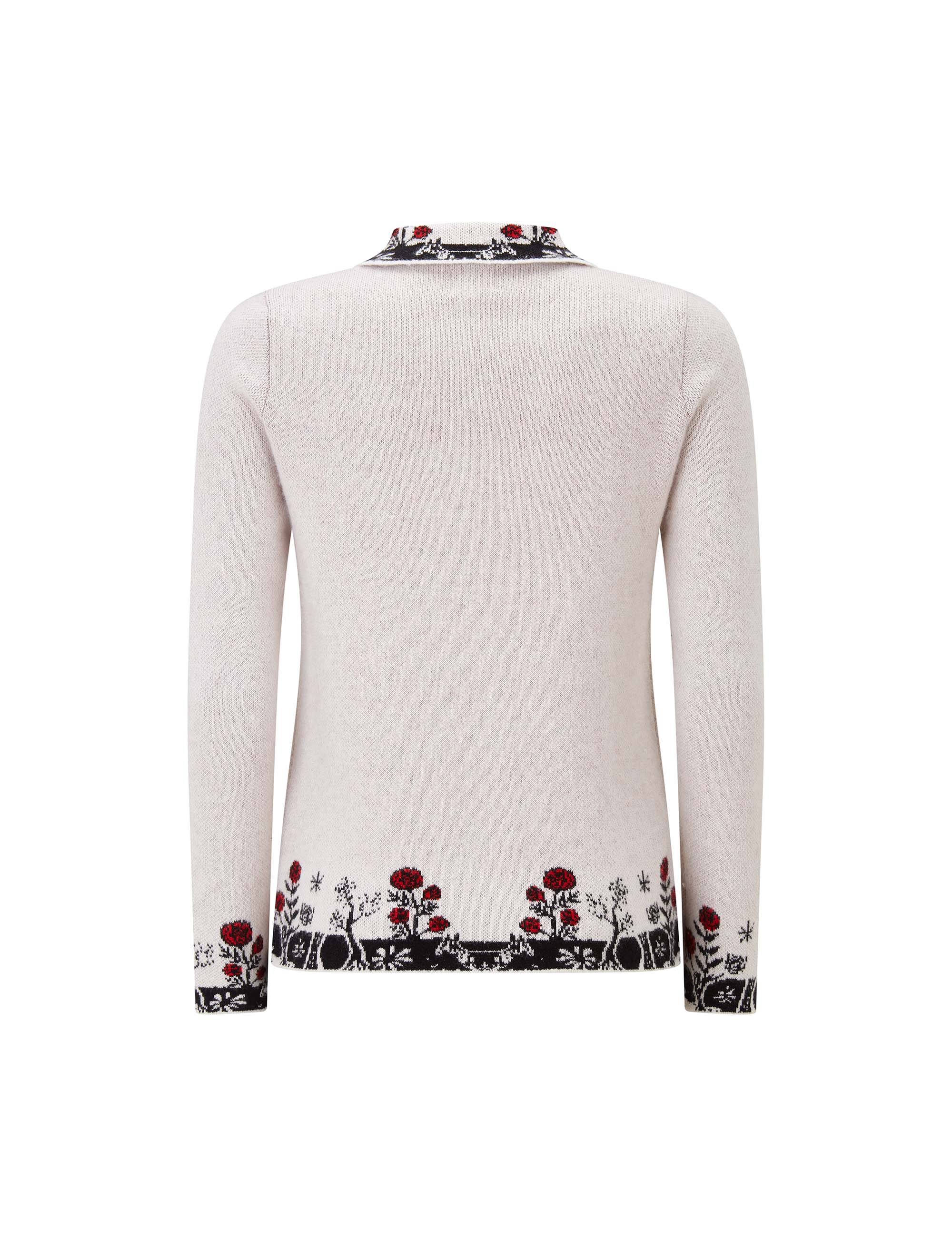 Rose Collar Cashmere Jumper