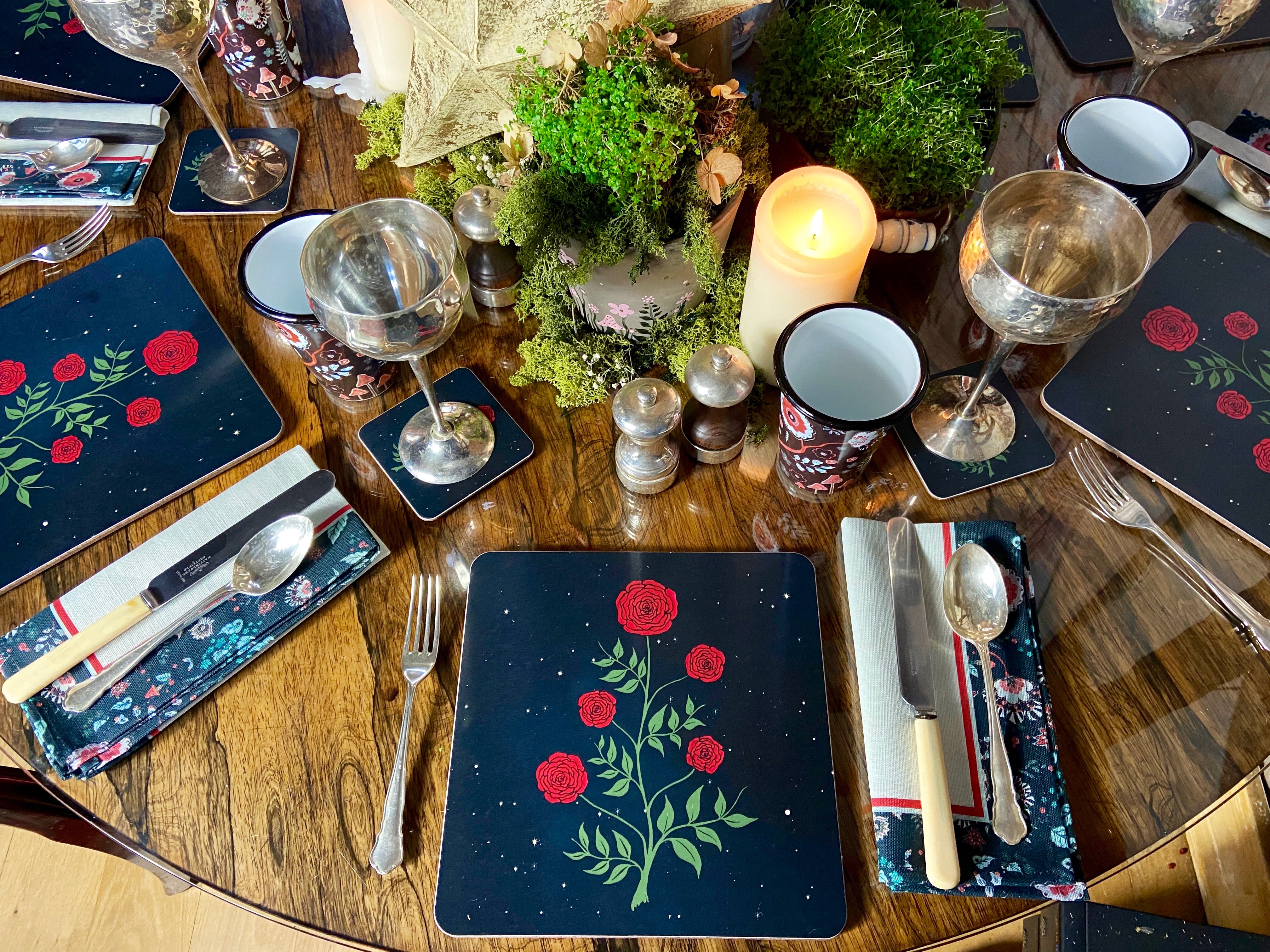 Evening Rose Coaster