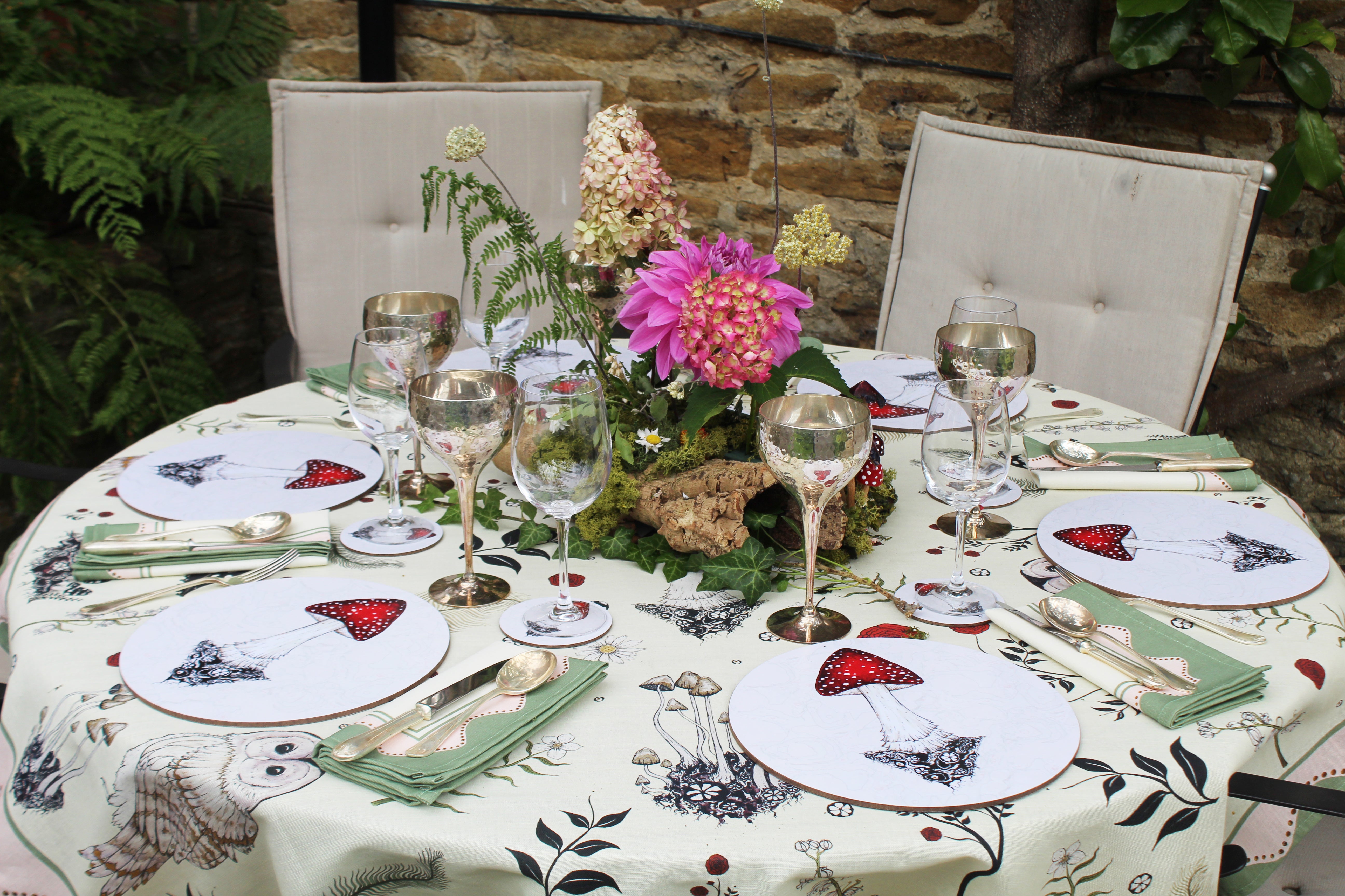 * The Forest Floor Table Cloth