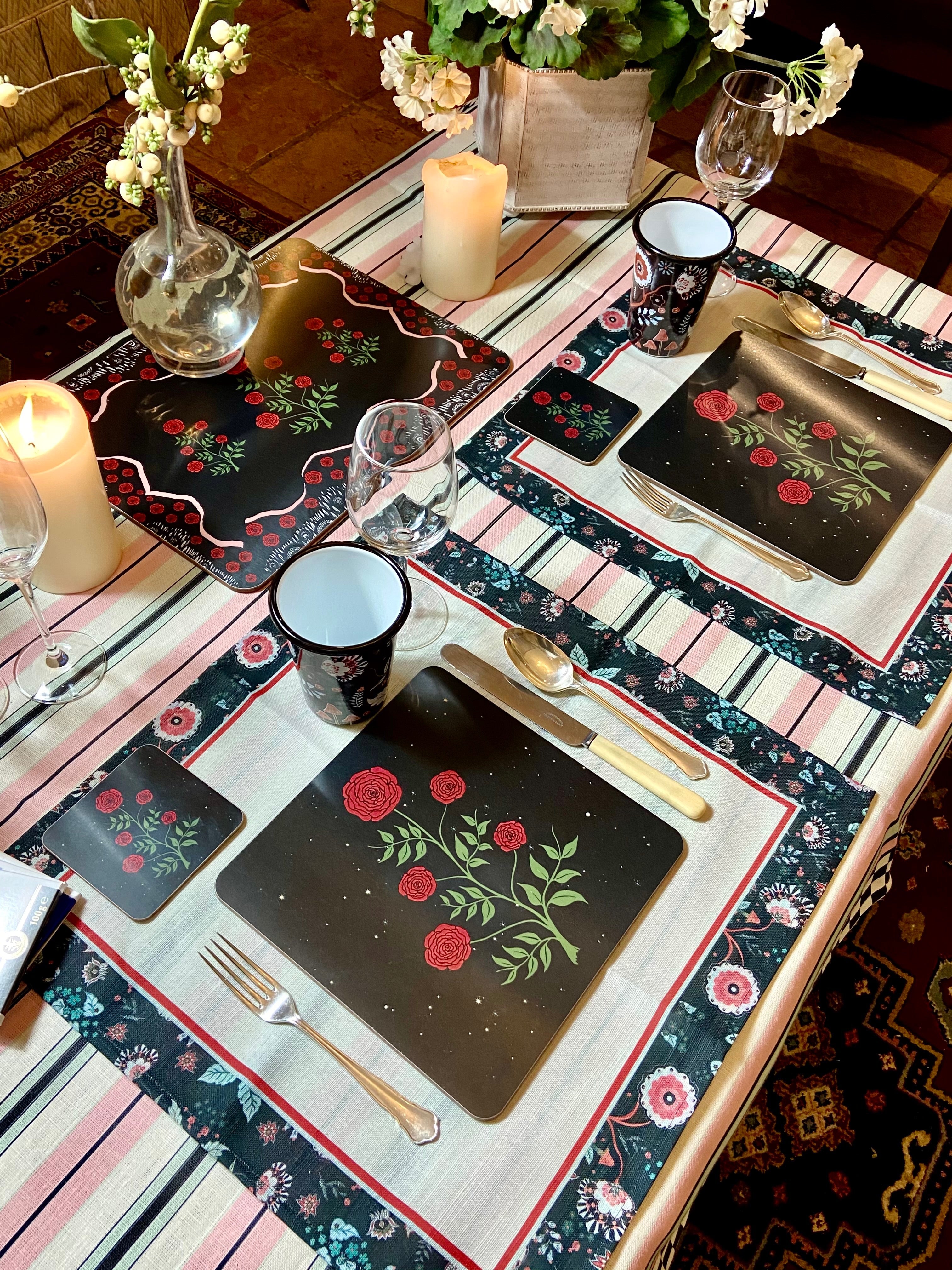 Evening Rose Coaster
