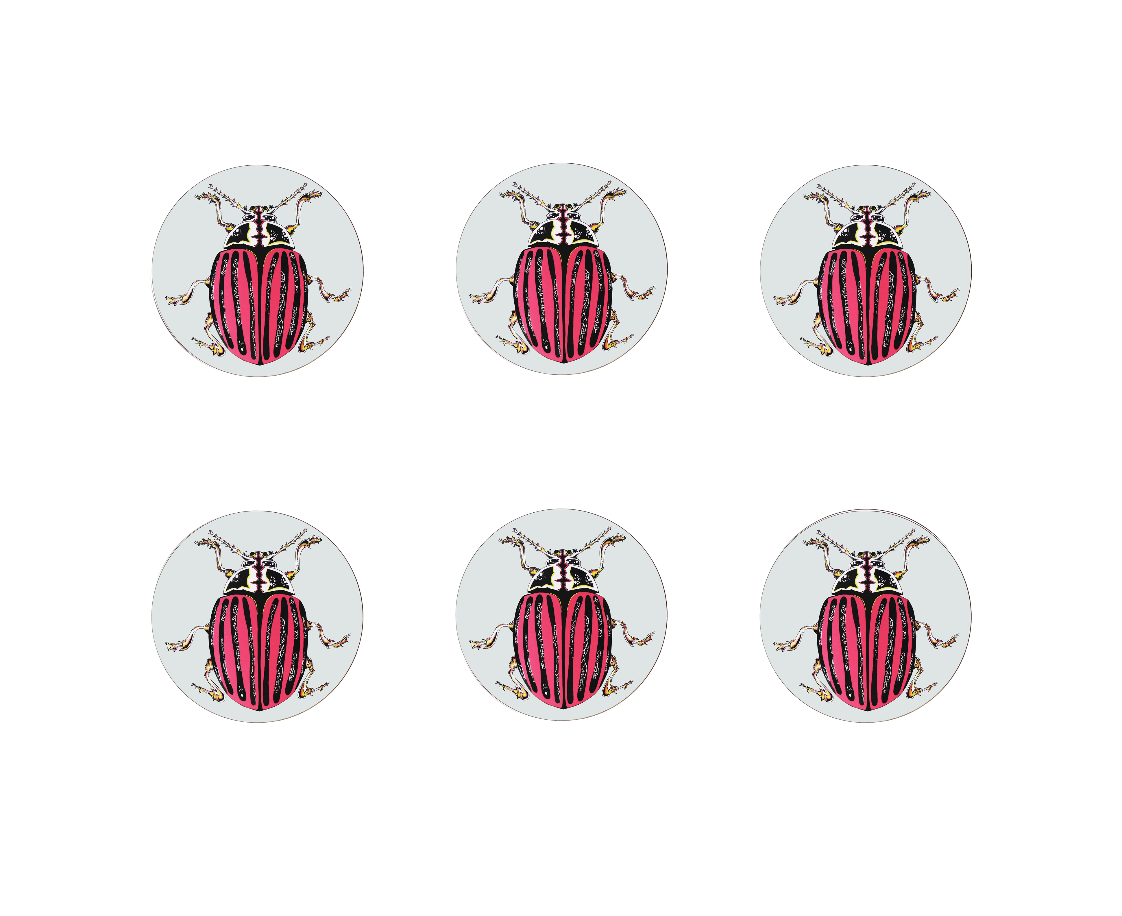 Ophelia Coasters Set of 6