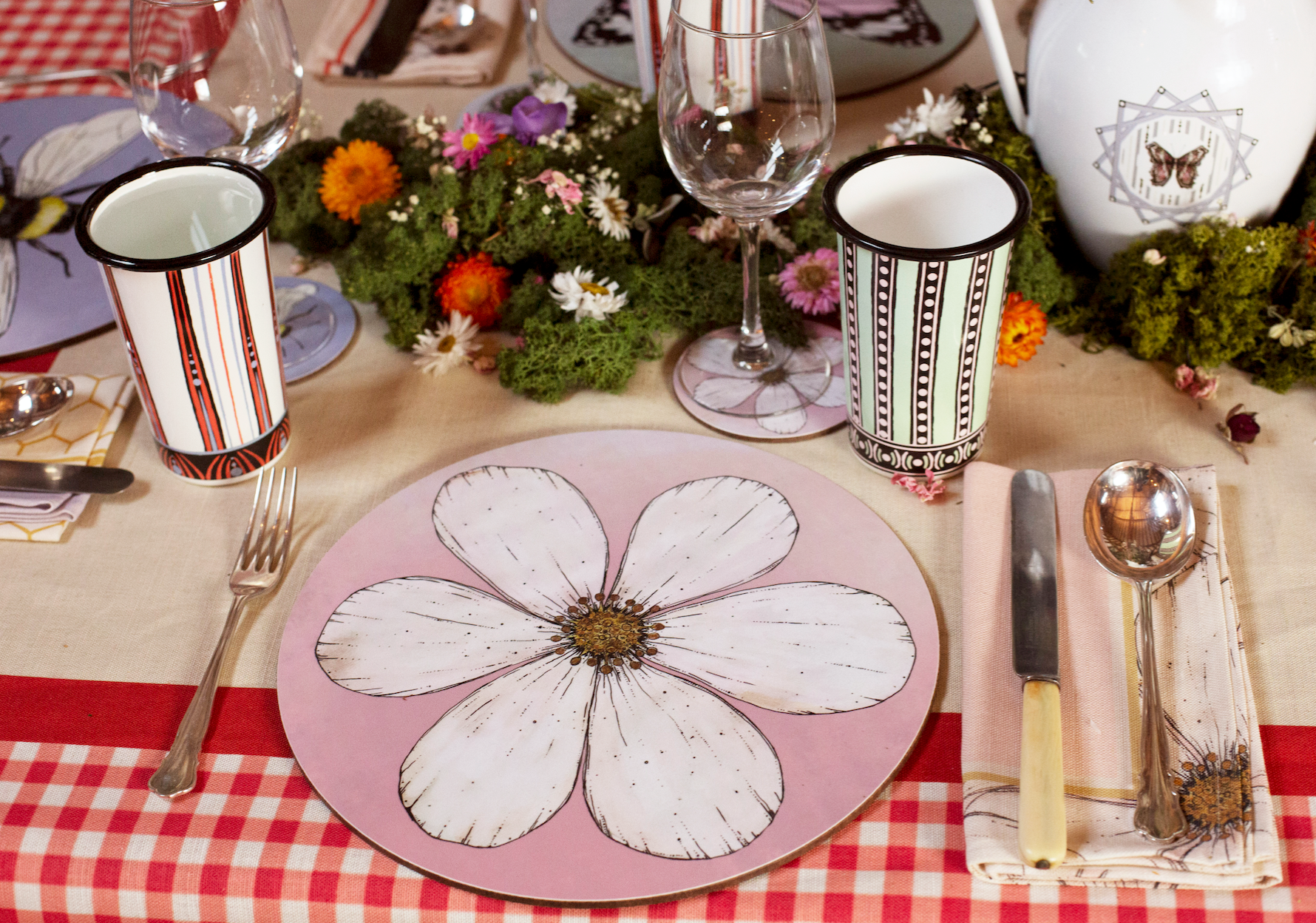 Strawberry Flower Napkin