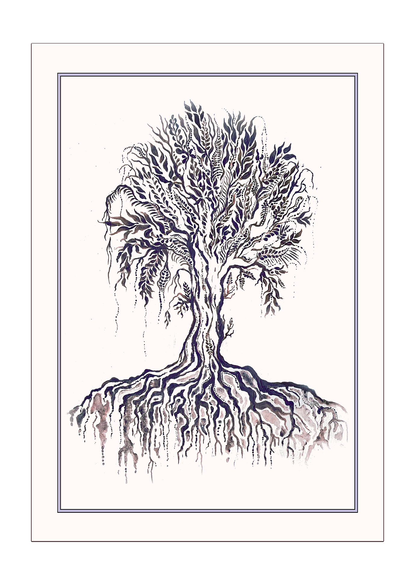 Skelton Tree Print