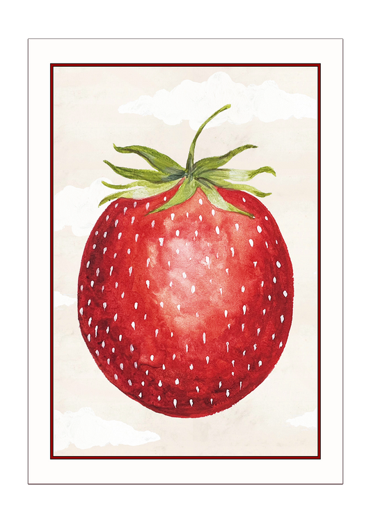 Floating Bosch Strawberry Print