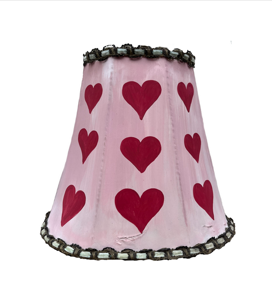 Vintage Hand Painted Lampshade
