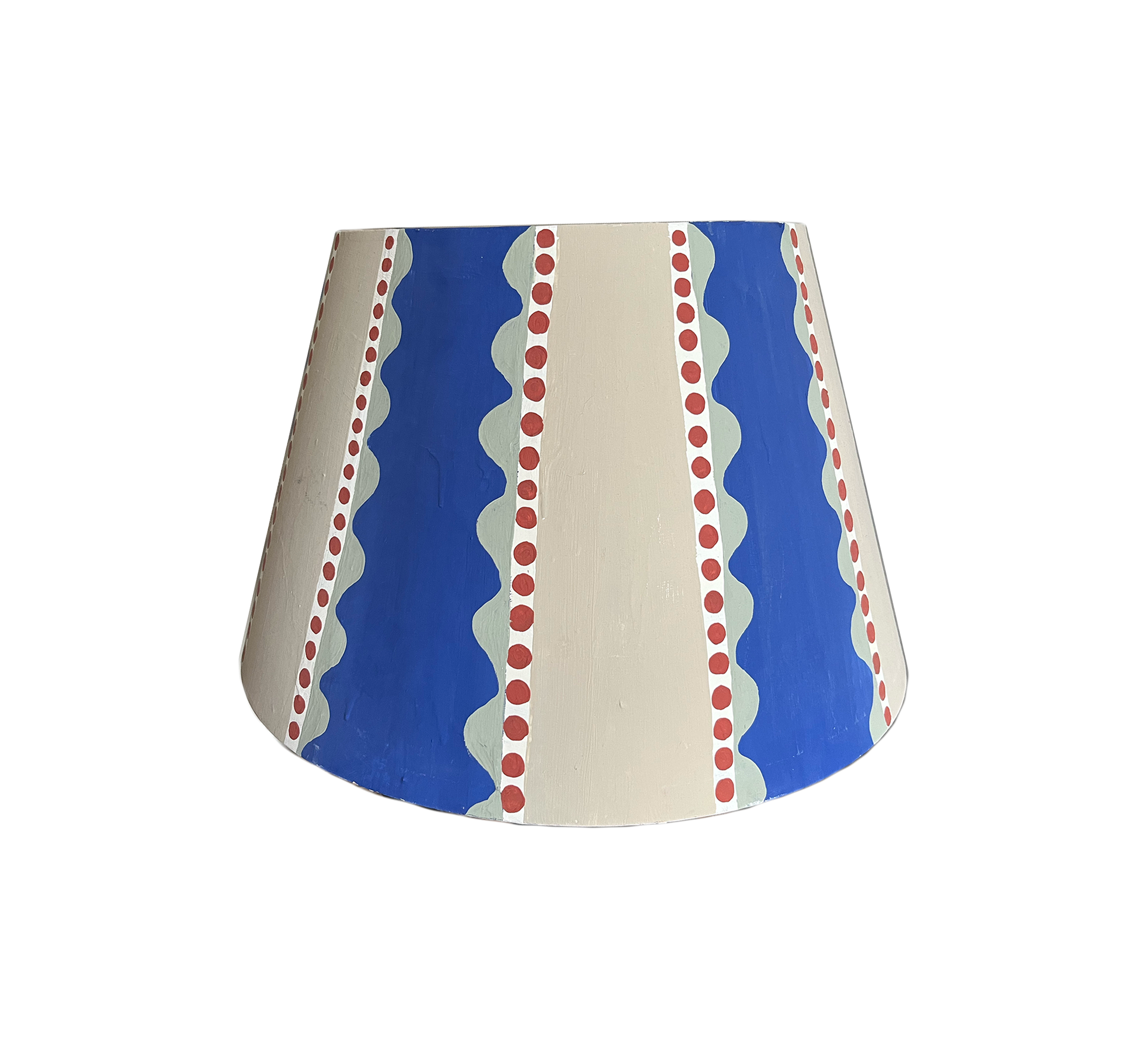 Scalloped Hand Painted Lampshade