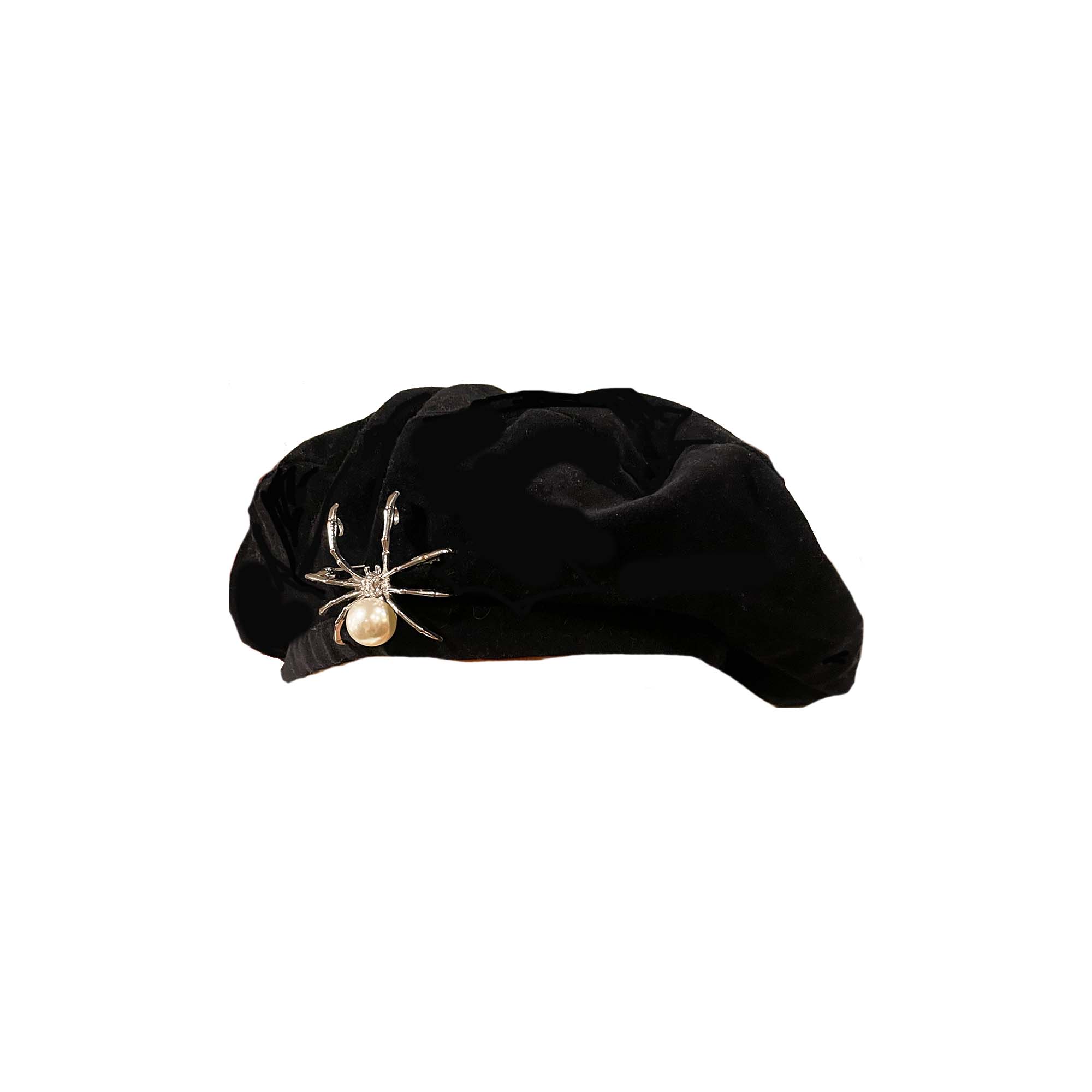 Black Velvet Spider Beret