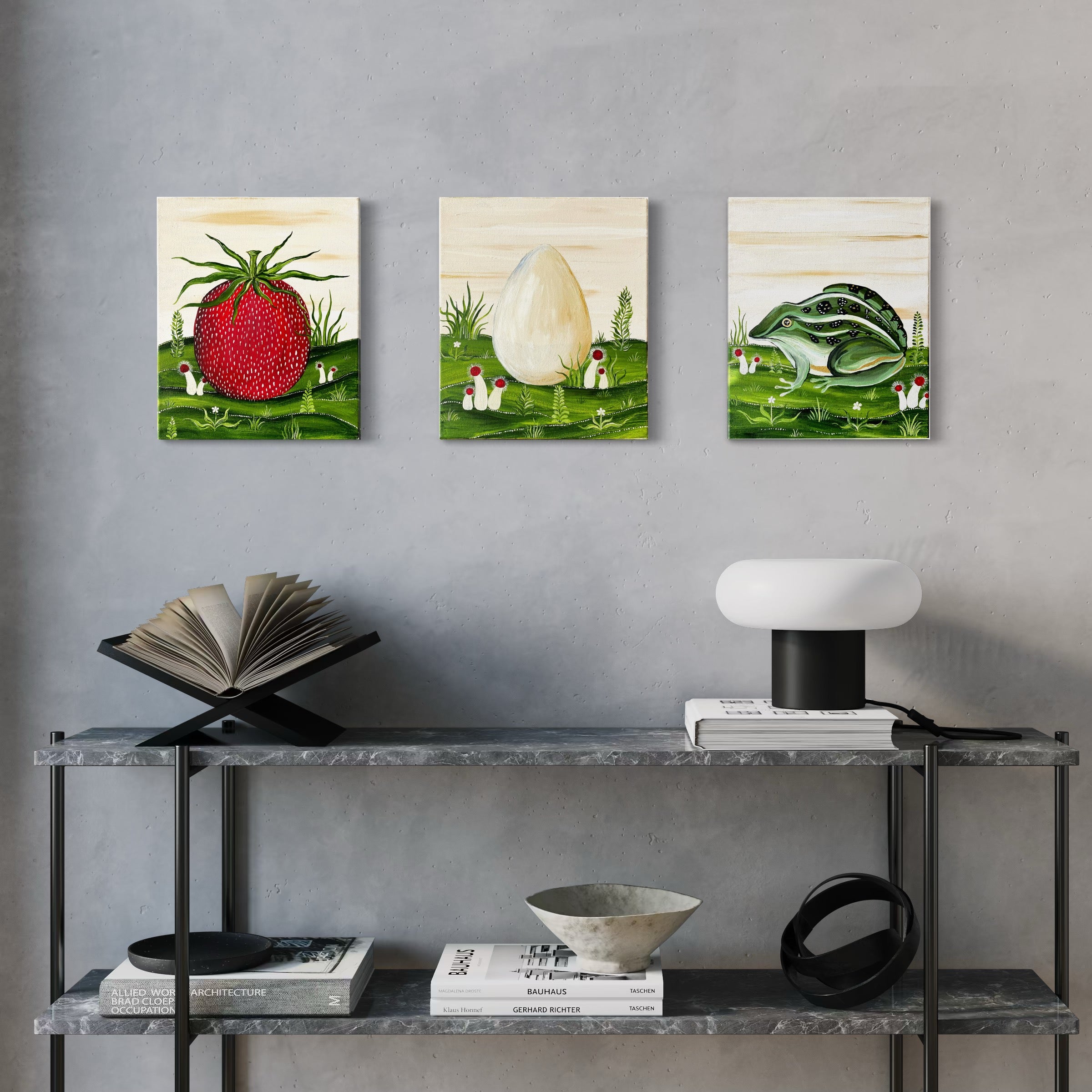 * Giant Strawberry On Canvas