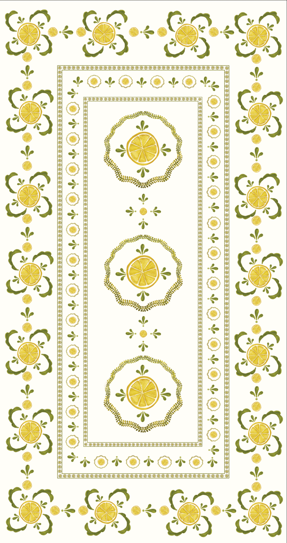 *Citrus Lemon Table Linen For Penny Morrison