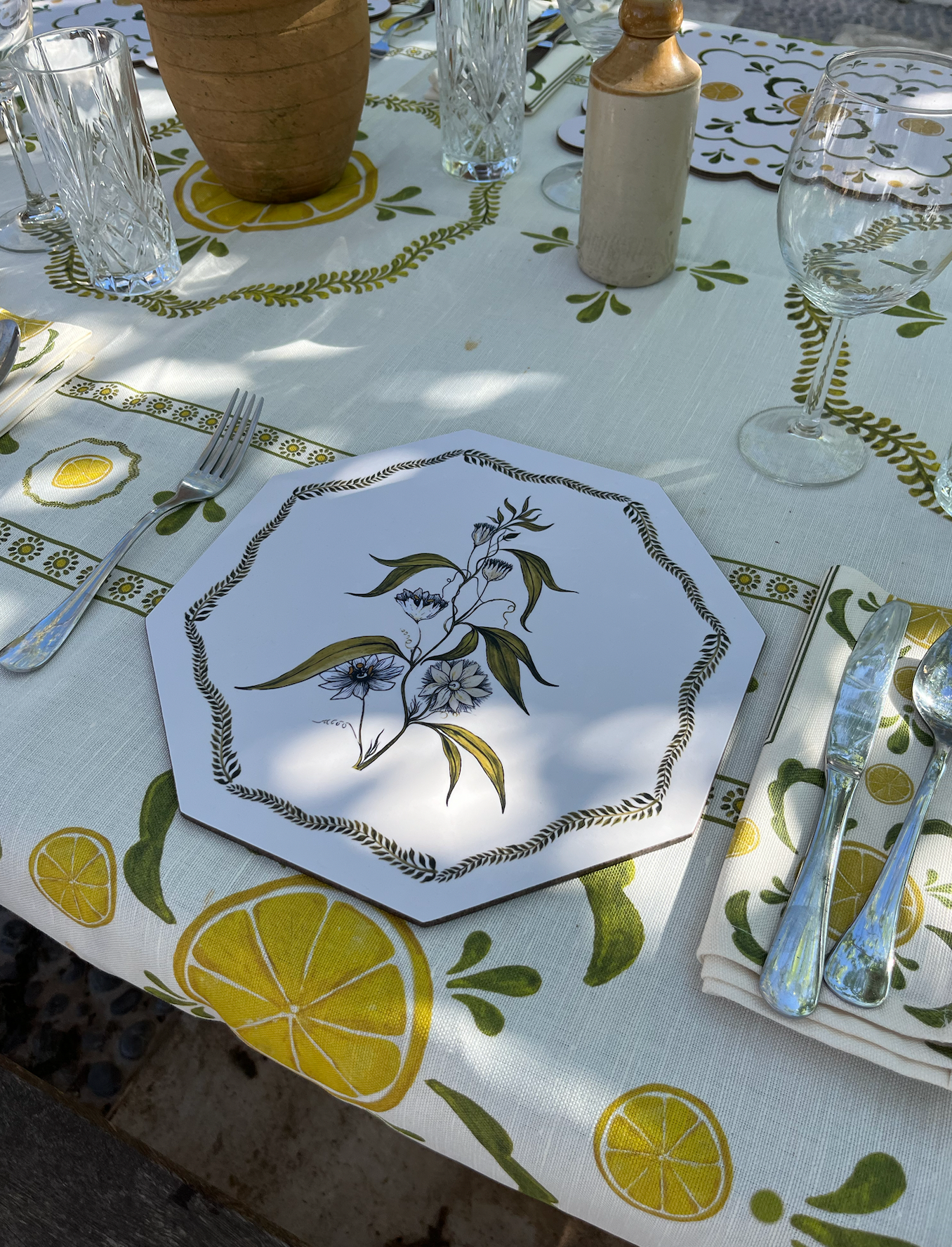 Passion Fruit Flower Hexagon Placemat for Penny Morrison