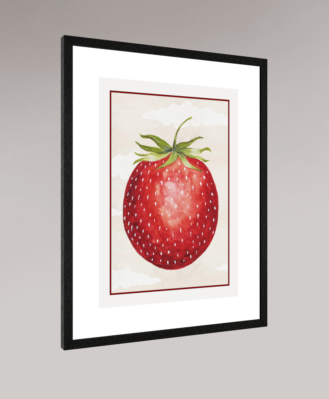 Floating Bosch Strawberry Print