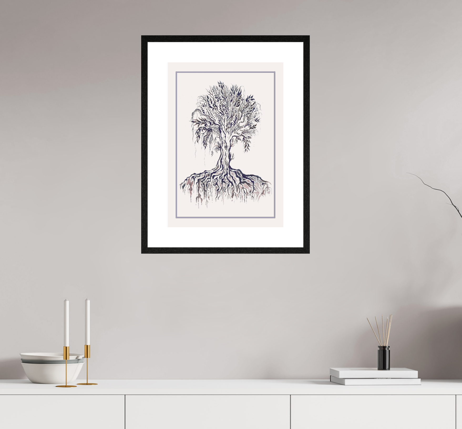 Skelton Tree Print