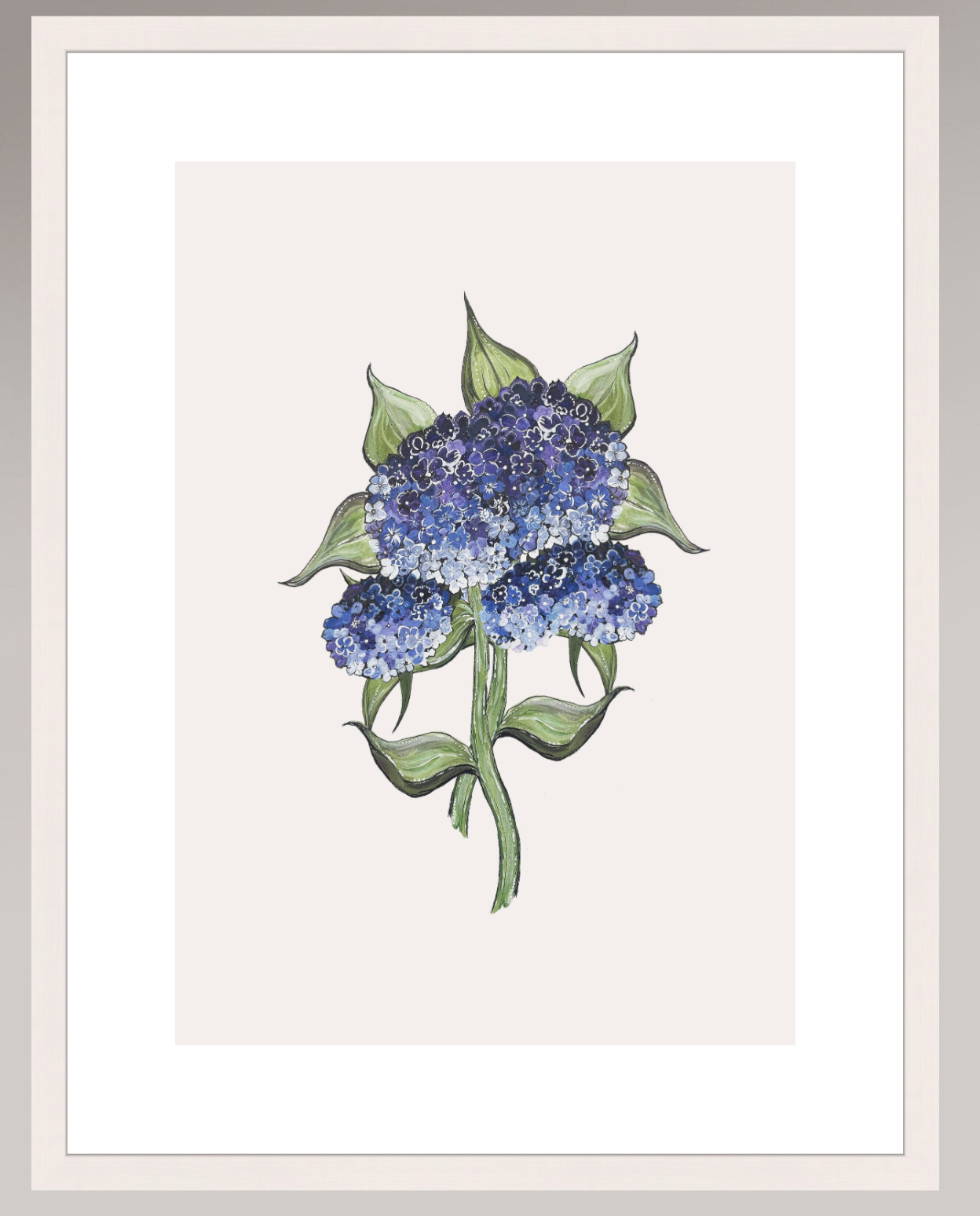 Botanical Hydrangea Print