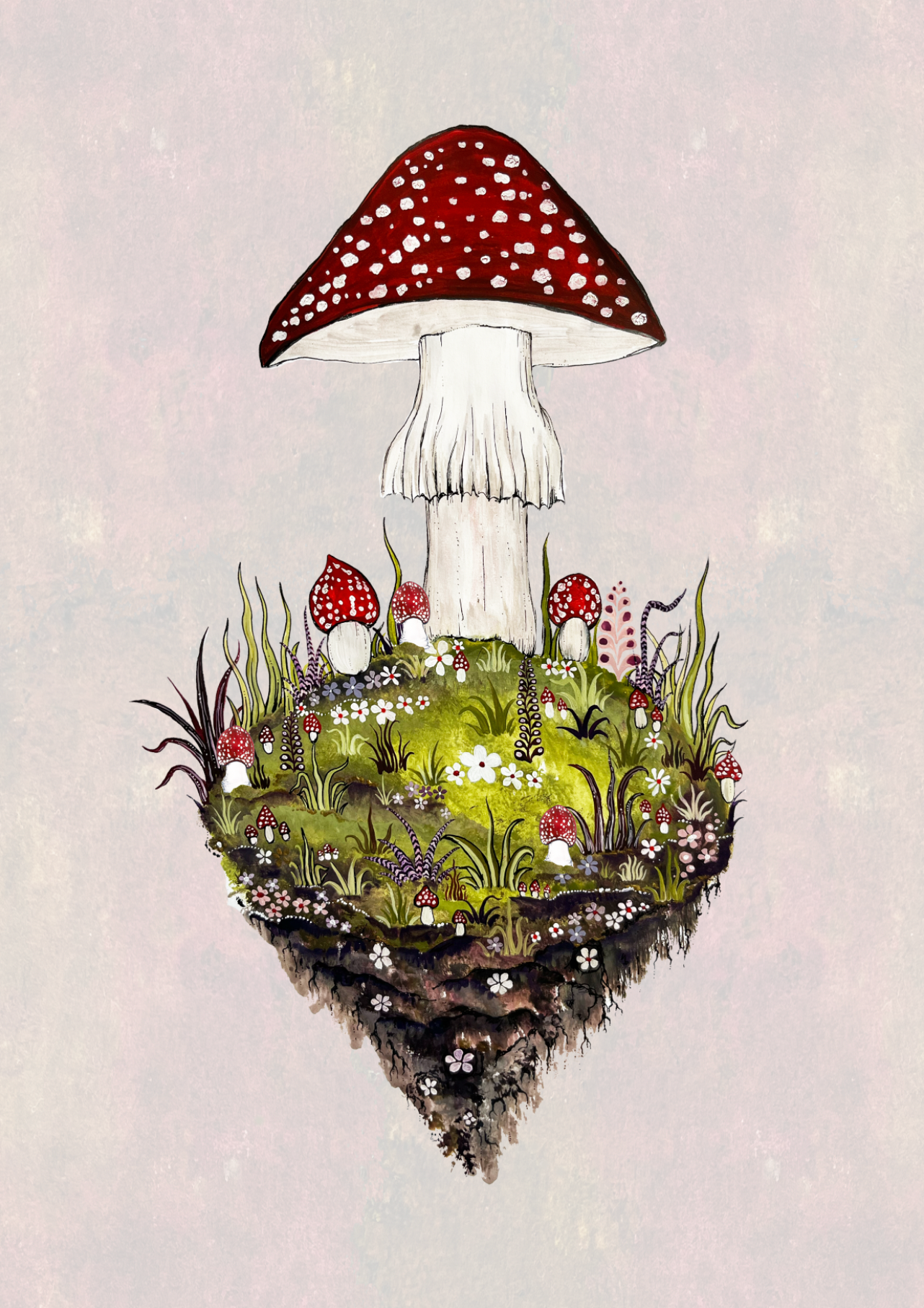 Mushroom Mountain Print