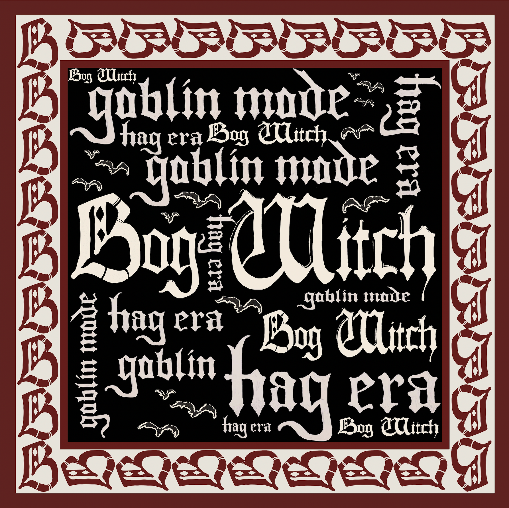 The Bog Witch Silk Scarf