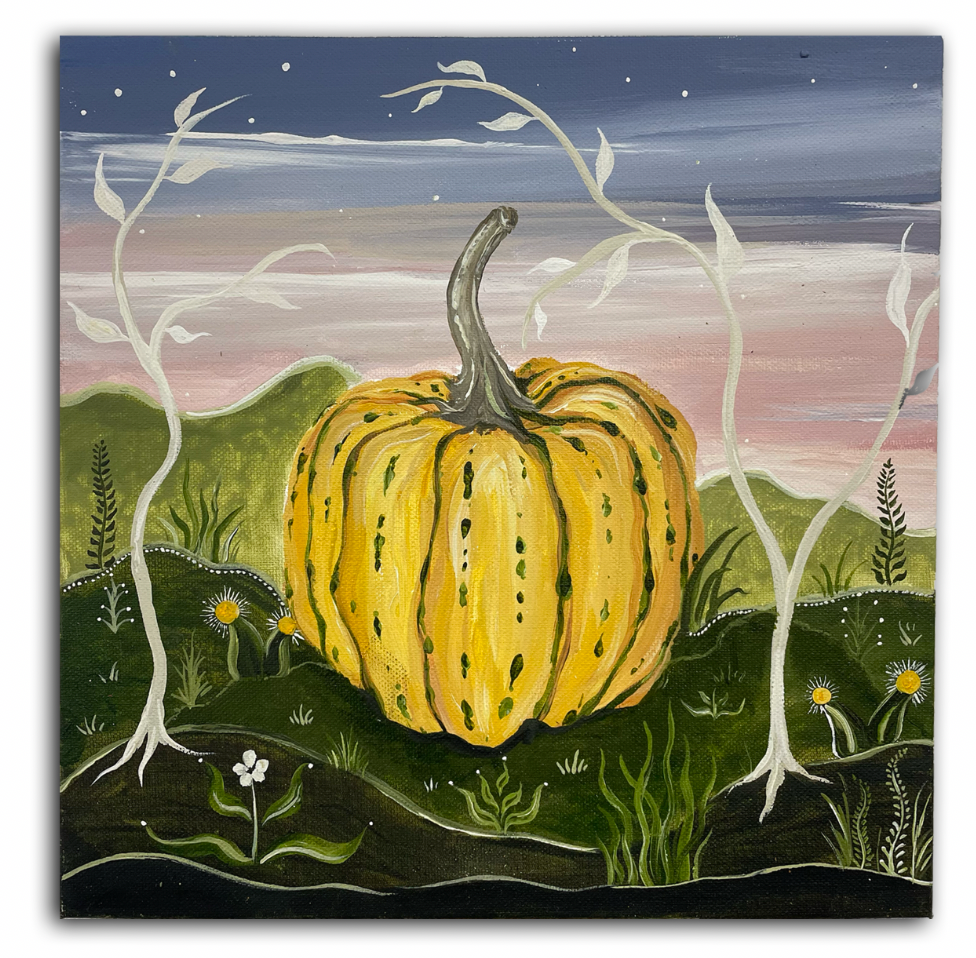 Autumnal Gourds Triptych