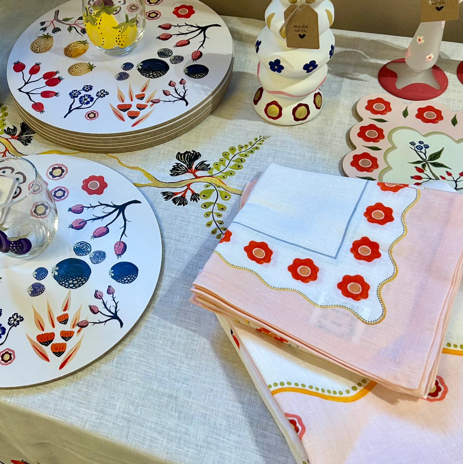 Floral Scallop Napkin