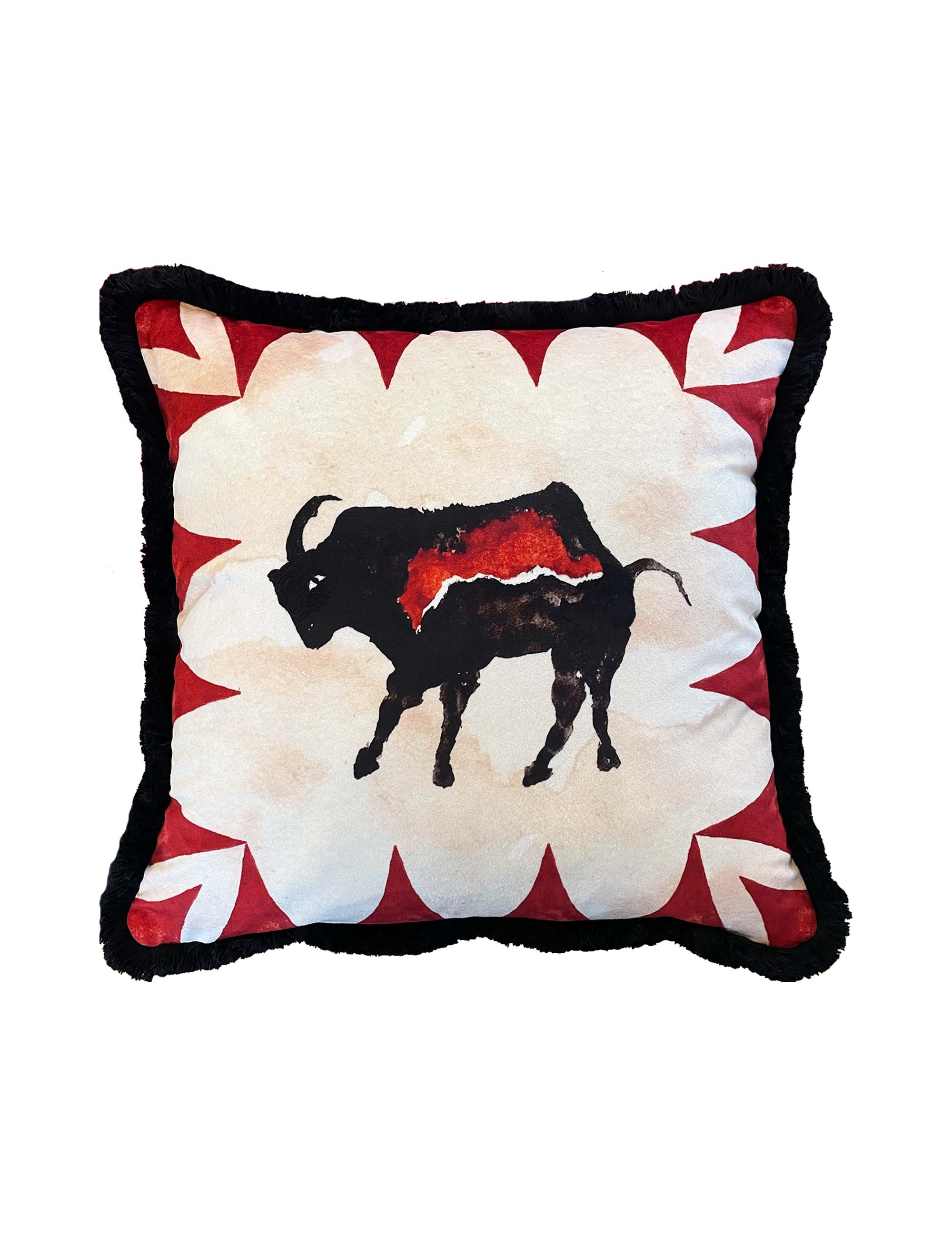 Bison Velvet Cushion