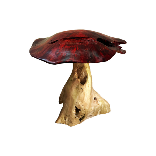 Hand Painted Wooden Toadstool