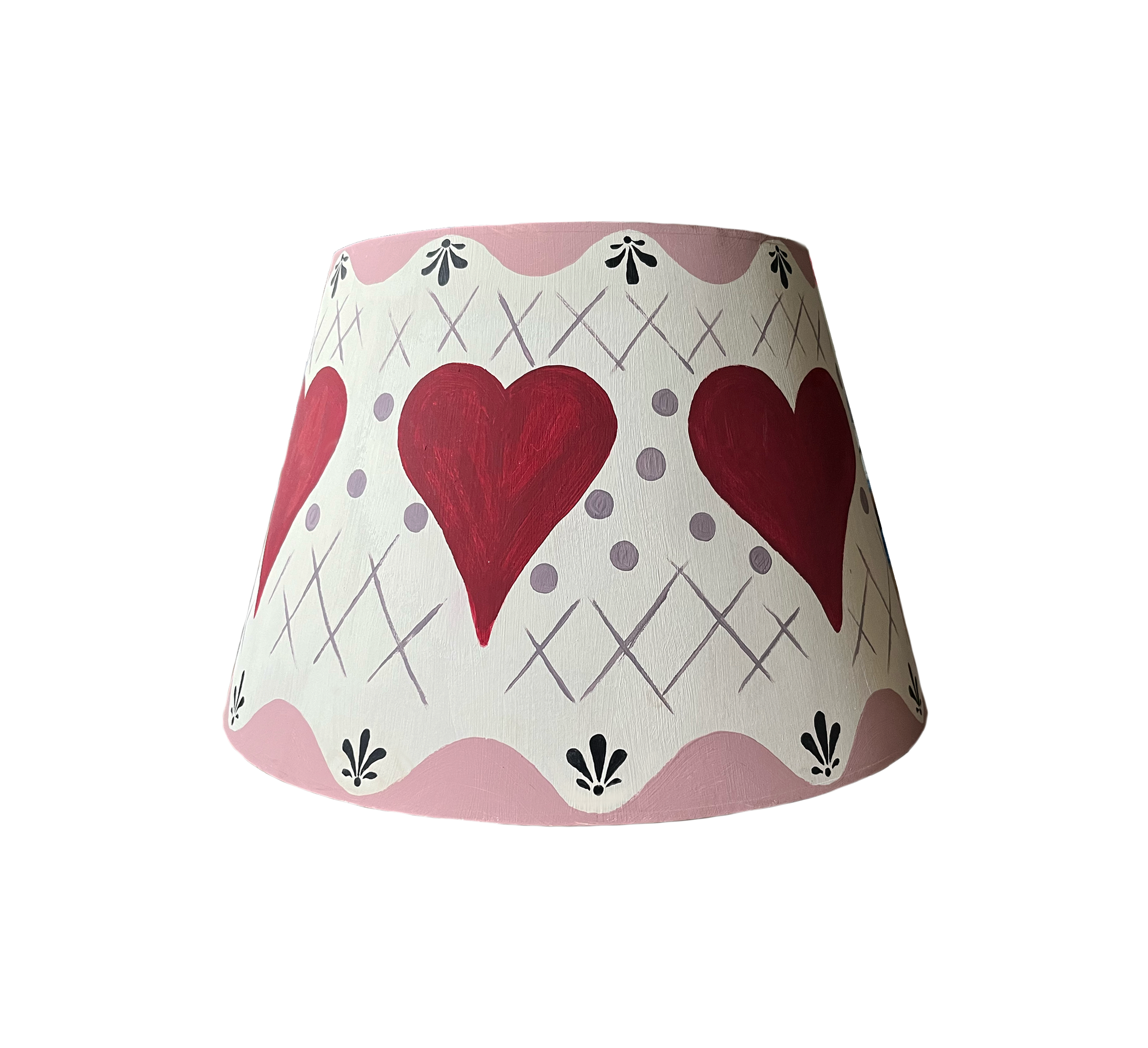 Bloomsbury Inspired Hand Painted Lampshade