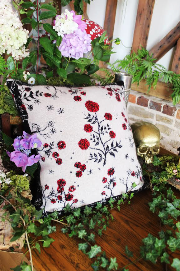 The Rose Garden Cashmere Cushion