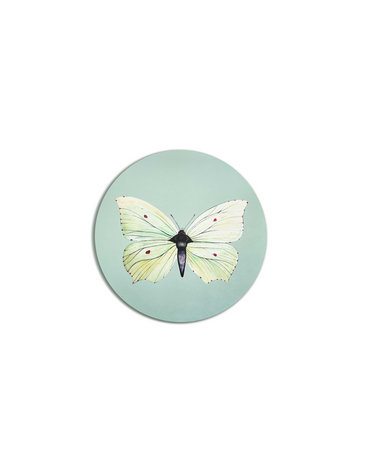 Icy Blue Brimstone Butterfly Coaster