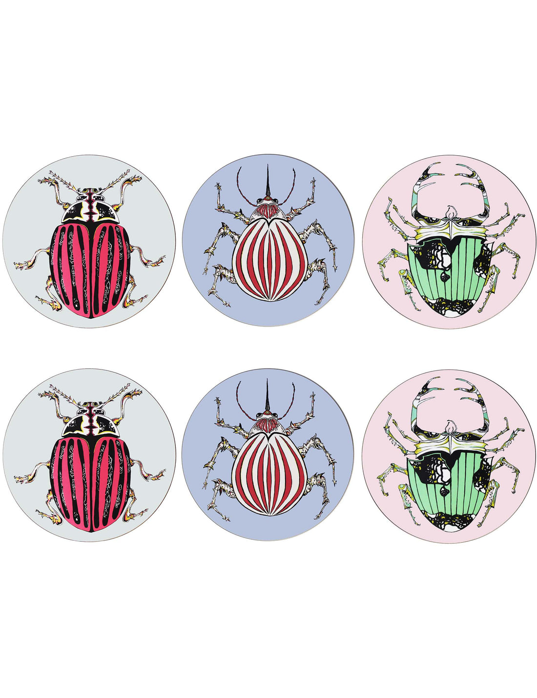 Set of 6 Beetle Placemats – Bell Hutley