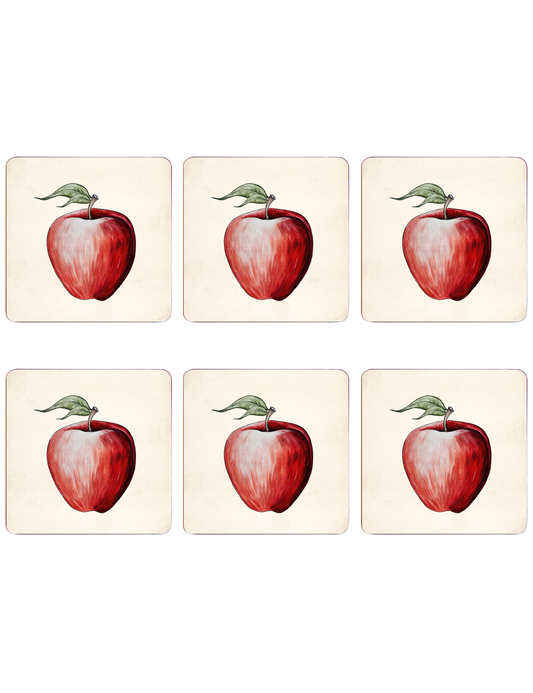 Set of 6 Poison Apple Placemats