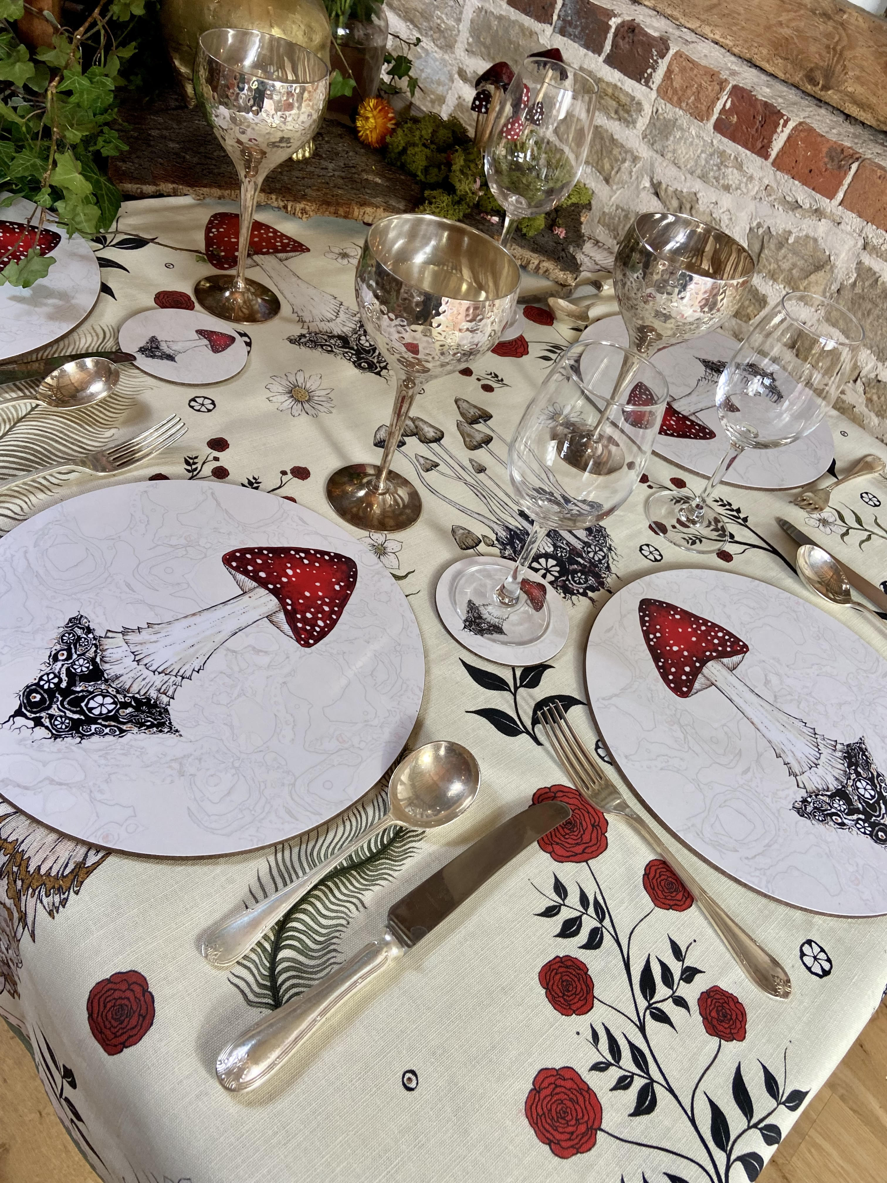 * The Forest Floor Table Cloth