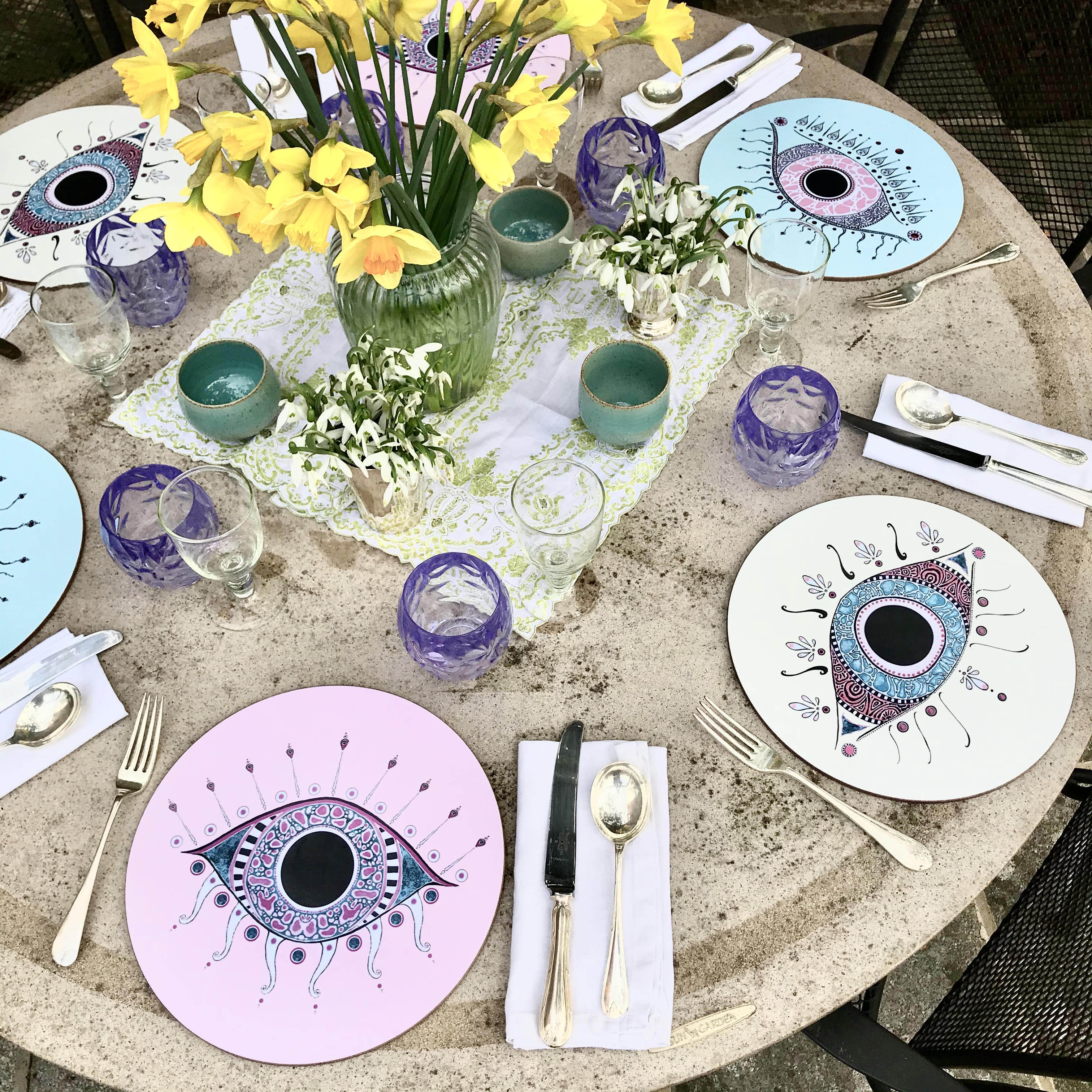 Set of 6 Evil Eye Placemats